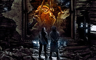 two men standing painting, Romantically Apocalyptic , Vitaly S Alexius