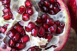 red pomegranate, Pomegranate, Berries, Fruit