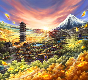 painting of Pokemon Johto Region