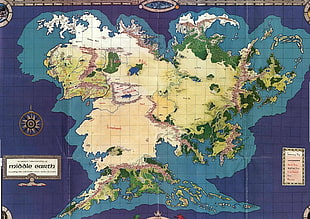world map, map, The Lord of the Rings, Middle-earth