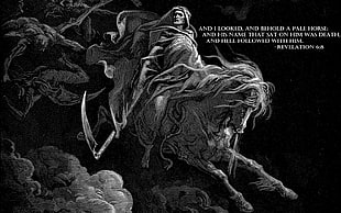death scythe ride on horse wallpaper HD wallpaper
