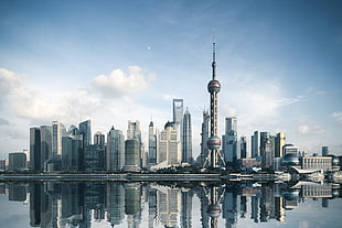 Oriental Pearl Tower, China HD wallpaper