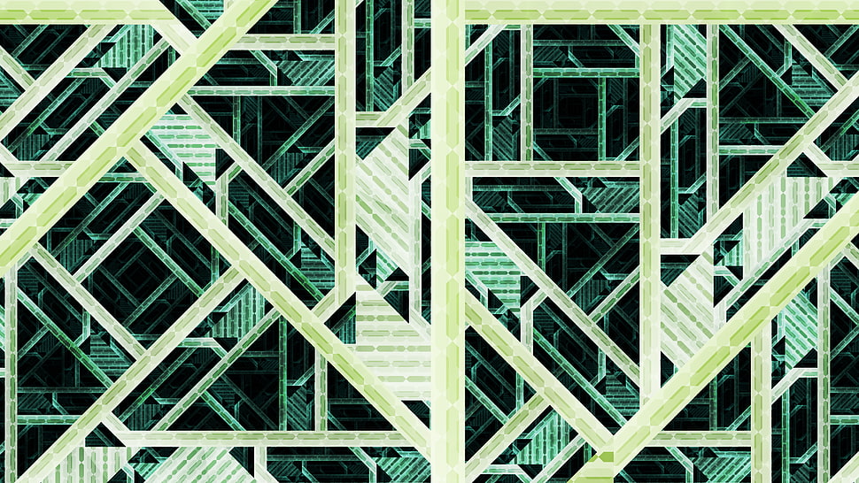 green and light green graphics art, pattern, abstract, green HD wallpaper