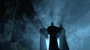 three men graphics artwork, Gothic II, video games