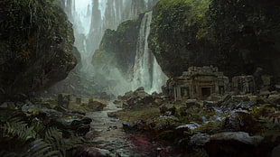 Kong: Skull Island movie still, Path of Exile, digital art, video games, ruins