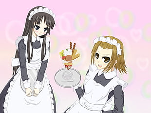 two girl anime 3d wallpaper HD wallpaper
