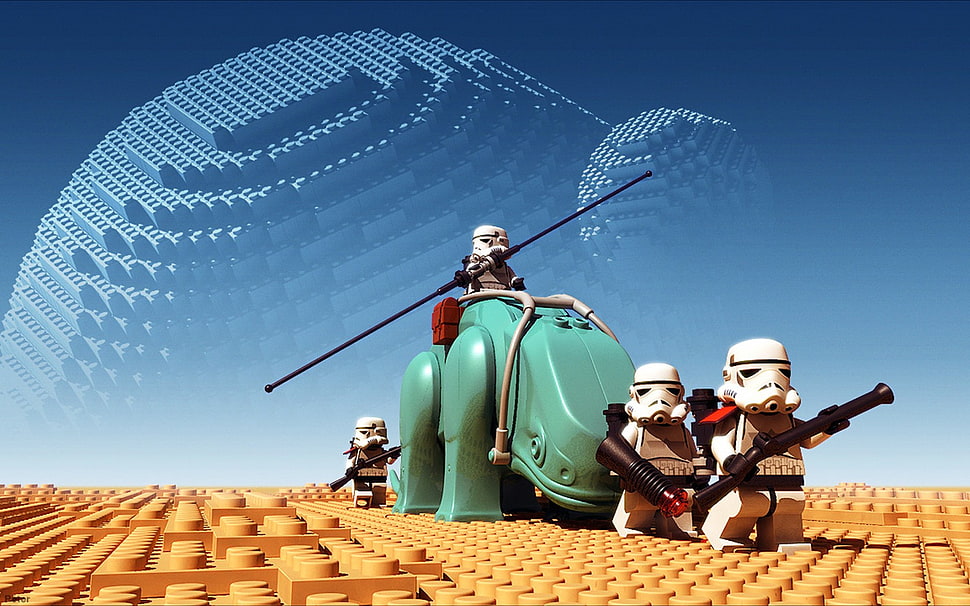 Star Wars Lego toy, LEGO Star Wars The Force Awakens HD wallpaper