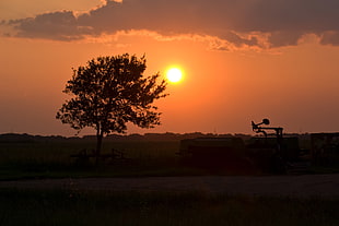 Sunset over the horizon, texas