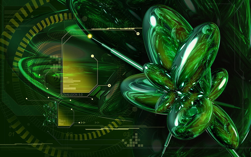 green and black textile HD wallpaper