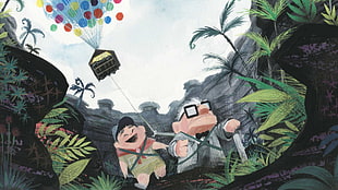 Disney Up painting, movies, Up (movie), animated movies, Pixar Animation Studios HD wallpaper