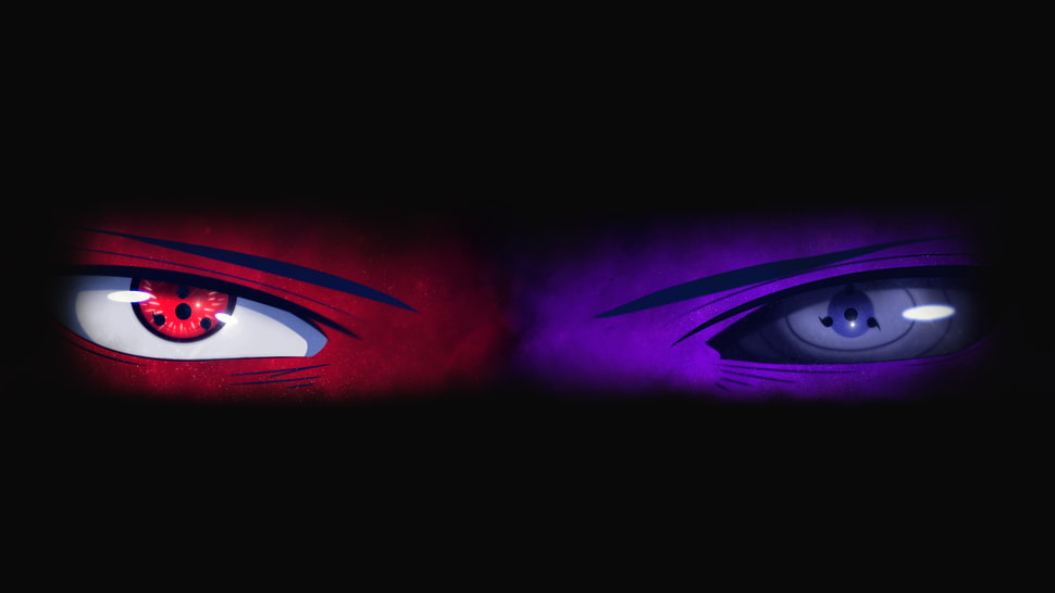 red and black computer mouse, Uchiha Sasuke, Sharingan, Rinnegan, Naruto Shippuuden HD wallpaper