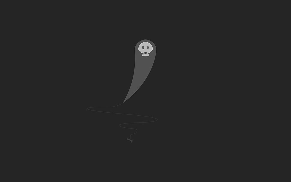 Grim Reaper illustration, minimalism, digital art, simple HD wallpaper