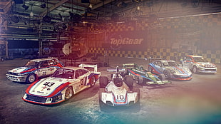 assorted racing cars digital wallpaper, car, Lancia Delta Integrale, Porsche, TopGear