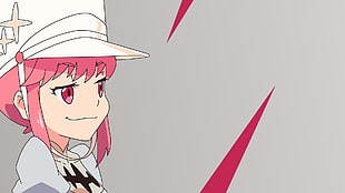 female anime character in white cap, Jakuzure Nonon HD wallpaper