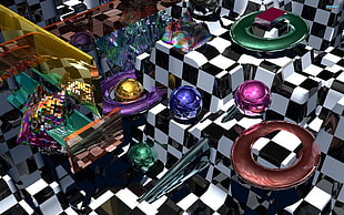 assorted plastic toys