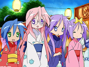 Lucky Star Characters illustration