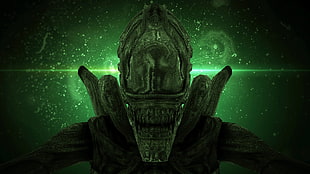 Alien trilogy 3D art HD wallpaper