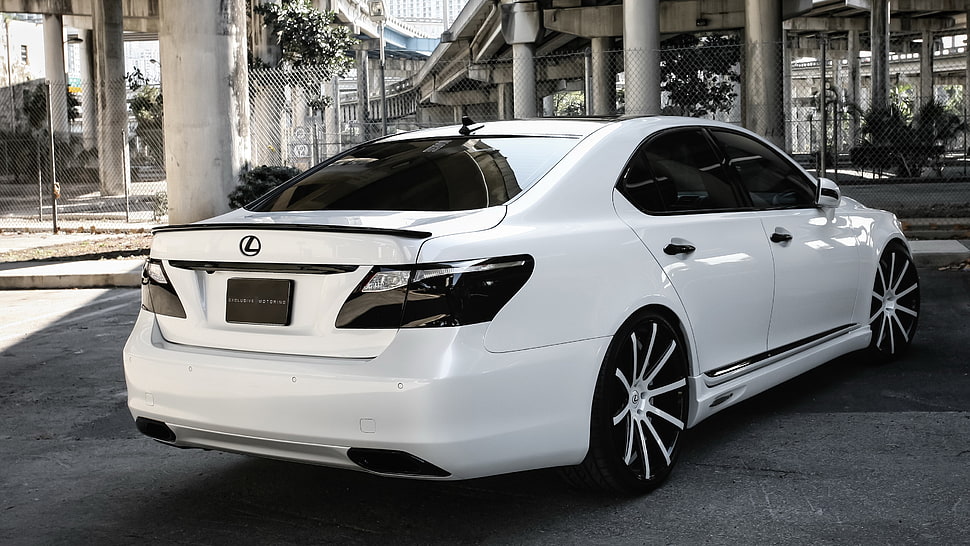 white Lexus seda, Lexus, Lexus LS, modified, custom HD wallpaper