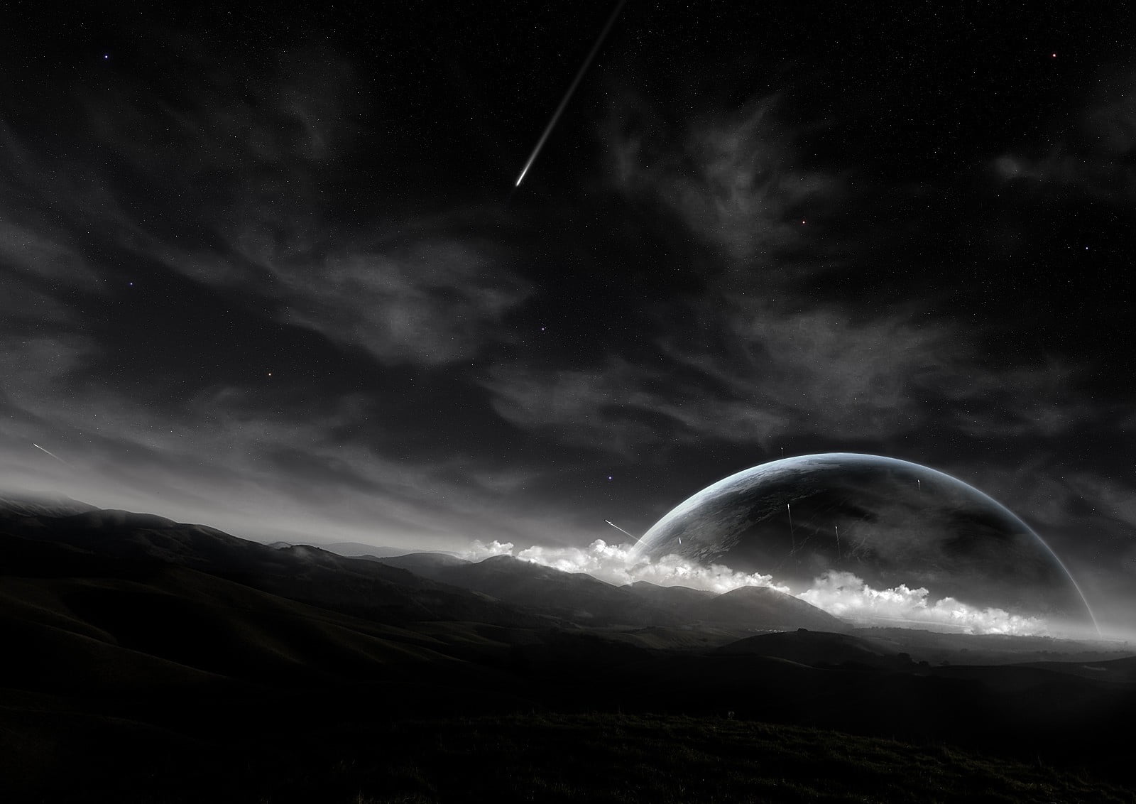 35 Gambar Wallpaper Black and White Planet terbaru 2020 - Miuiku