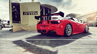 red sports car, Ferrari, Ferrari 458, car, red cars