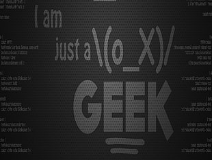 i am just geek text, geek