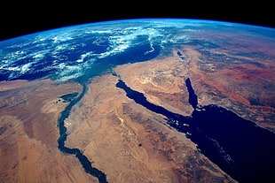 earth, space, Africa, Earth, Egypt