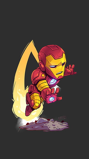 Iron-Man illustration HD wallpaper