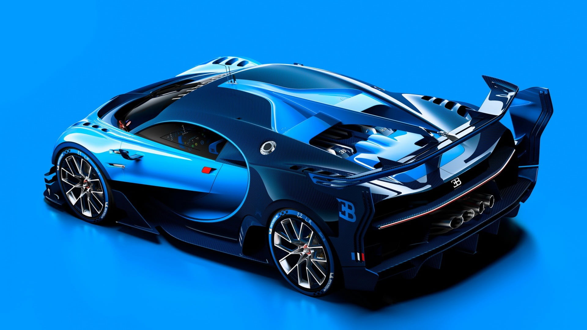 Black And Blue Car Die Cast Model Car Bugatti Vision Gran Turismo Hd Wallpaper Wallpaper Flare