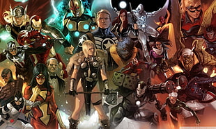 Superheroes digital wallpaper, The Avengers
