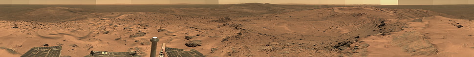 brown and black wooden surface, space, Mars HD wallpaper