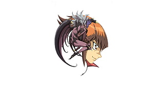 brown haired female anime character, Yu-Gi-Oh, Jaden Yuki HD wallpaper