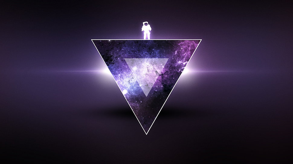 triangular logo HD wallpaper