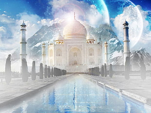 Taj Mahal, India, architecture, city, Taj Mahal, palace