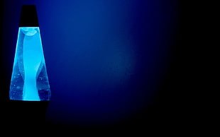 blue LED lamp, lava lamp