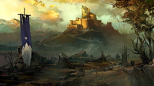 castle digital wallpaper, Game of Thrones, video games, castle