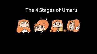 four assorted color of couple watches, Himouto! Umaru-chan HD wallpaper