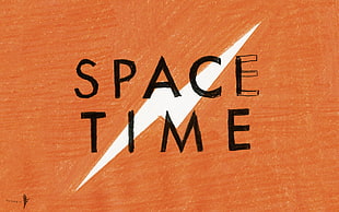 black Space Time text HD wallpaper