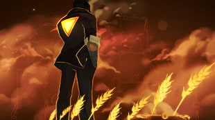 male animated character in black costume digital wallpaper, Transistor, PC gaming