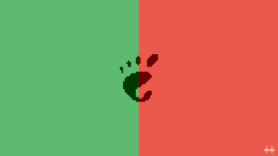 green and red background, Linux, green, red, computer HD wallpaper