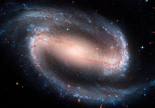 galaxy wallpaper, galaxy, spiral galaxy, space, NGC 1300 HD wallpaper