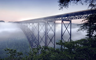 black steel bridge during daytime
