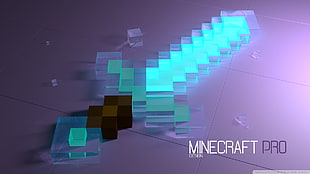 blue Minecraft Pro sword