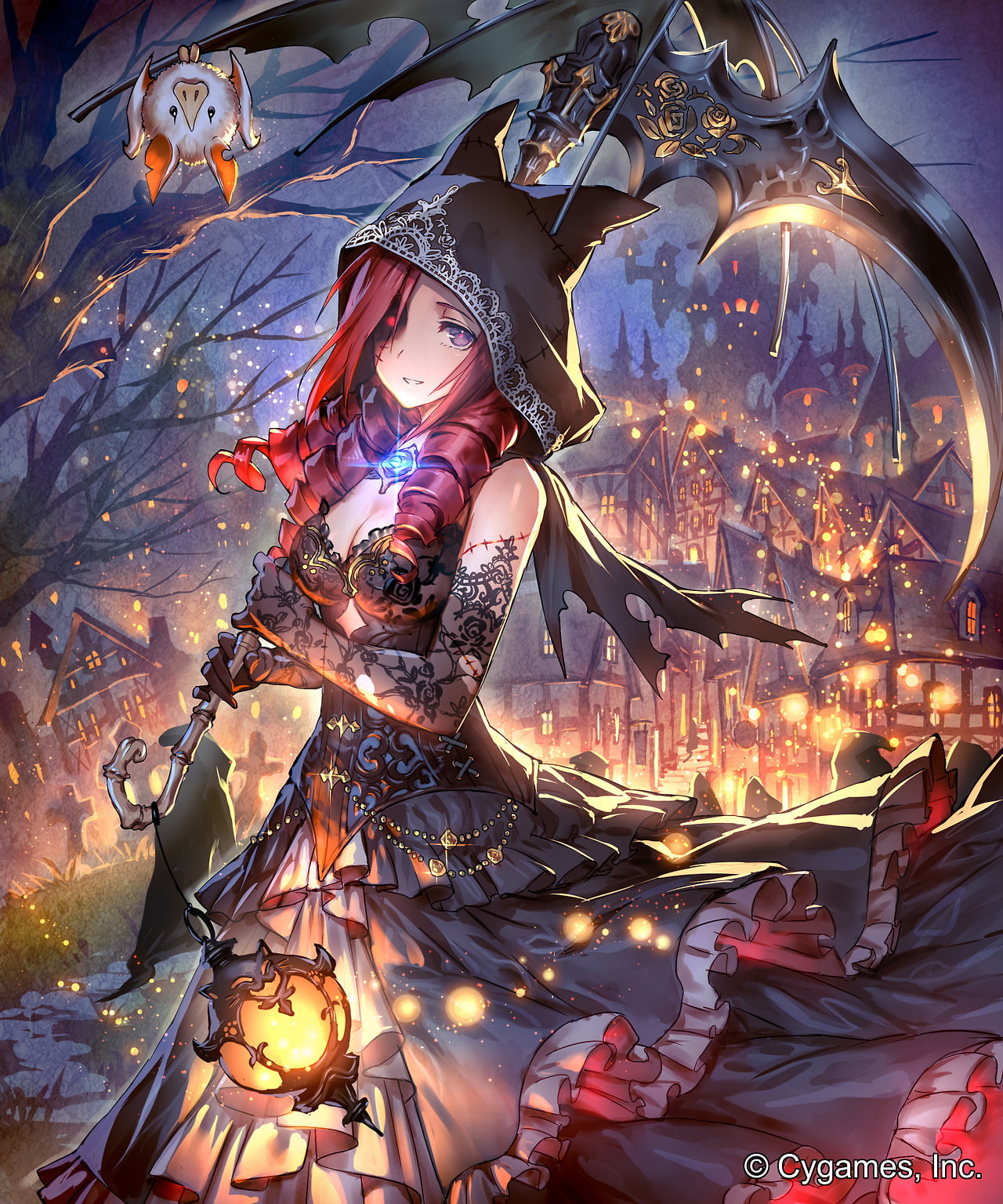 female anime character wallpaper, Halloween, Ceres (Shingeki No Bahamut), Shingeki no Bahamut