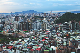 city building illustration, Taiwan, Buildings, City HD wallpaper