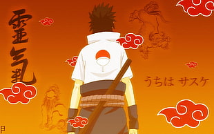 white and brown wooden house miniature, Uchiha Sasuke, Naruto Shippuuden, Akatsuki, anime HD wallpaper