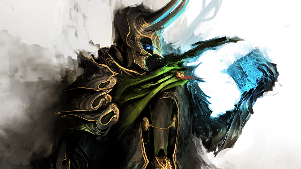 The Avengers, fantasy art, Loki HD wallpaper