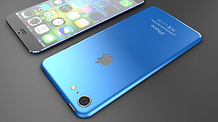 blue Apple iPhone