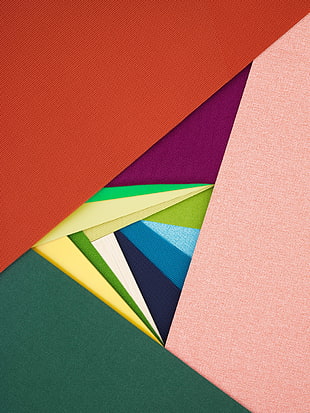 assorted-colored 3D wallpaper