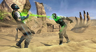 green and black camouflage jacket, video games, Mortal Kombat
