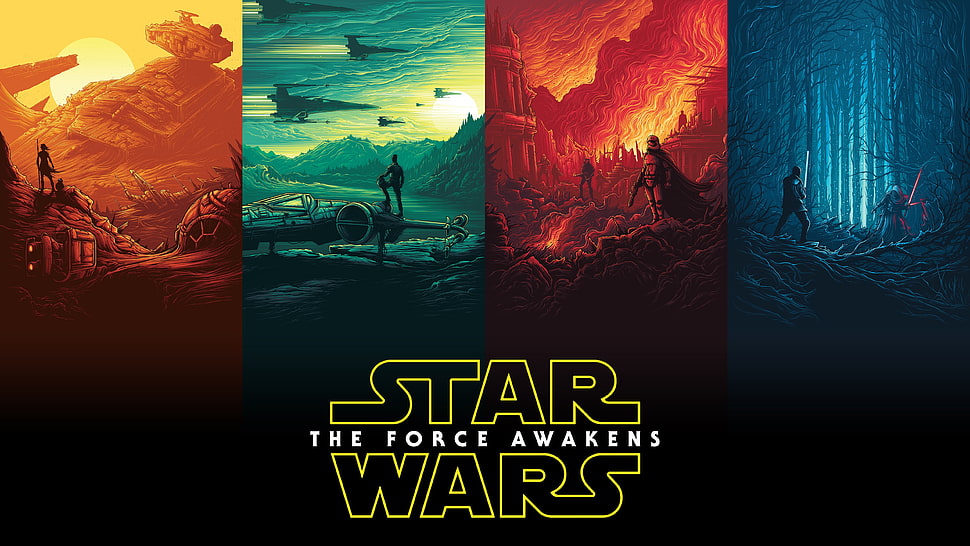 Star Wars The Force Awakens digital wallpaper HD wallpaper